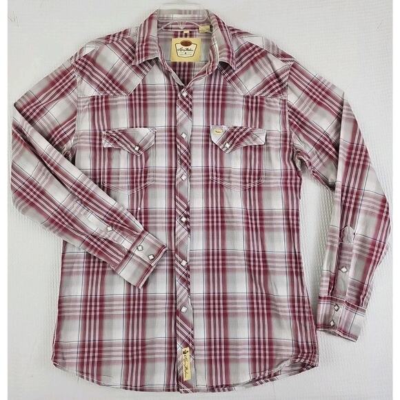 Larry Mahan Cowboy Collection ~Men's Size L~ Multicolo Western Shirt Pearl Snap - Picture 1 of 14
